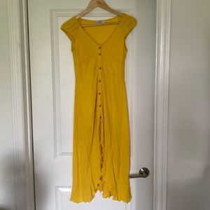 Pull & Bear Size Small Yellow Dress